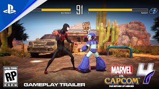 Marvel vs Capcom 4 The Return of Heroes  Miles Morales VS X Gameplay Trailer  PS5 [upl. by Lucila]