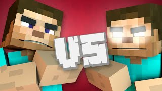 Steve vs Herobrine MINECRAFT RAP BATTLE [upl. by Savell]