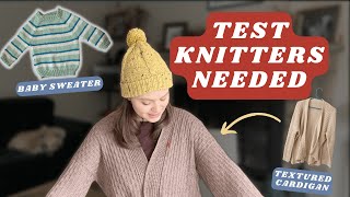 TEST KNITTERS WANTED Little Seaberry Raglan amp Drop Shoulder Cardigan [upl. by Santini]