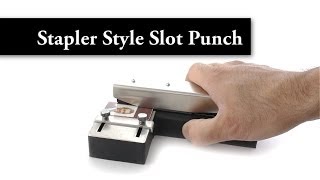 Style Slot Punch with Adjustable Guide for ID Card [upl. by Tindall]