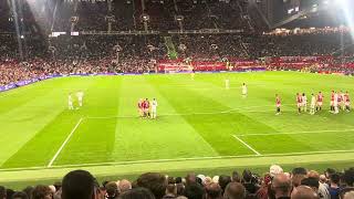 Old Trafford view from the Stretford End  v Barnsley Fc in Cup Sept 24 [upl. by Whitelaw]