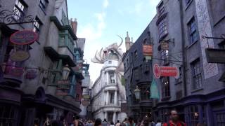 Firebreathing Dragon at Gringotts Bank Diagon Alley Universal Studios Florida [upl. by Okoy207]