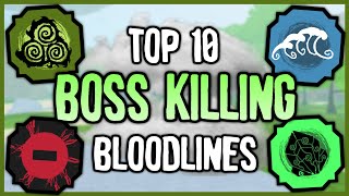 Top 10 BEST Bloodlines For PVE in Shinobi Life 2  Shindo Life Bloodline Tier List [upl. by Adivad]