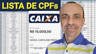 LISTA DE CPFs que RECEBERÃO R 15000  CAIXA já COMEÇOU ENVIAR as CARTAS como SABER se VAI RECEBER [upl. by Oler]