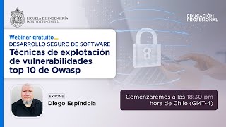 Webinar UC Técnicas de explotación de vulnerabilidades top 10 de Owasp [upl. by Arrais]