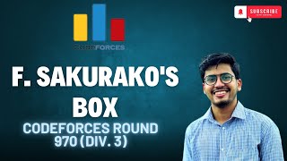 Sakurakos Box 1  Codeforces Round 970 Div 3  solution [upl. by Audun]