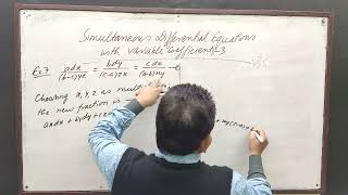 Simultaneous Differential Equations with Variable Coefficients 3by Yogendra Bahadur Singh [upl. by Brockie124]