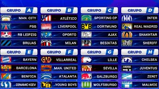 ASÍ quedaron DEFINIDOS los GRUPOS para la CHAMPIONS LEAGUE 20212022 [upl. by Enilasor549]