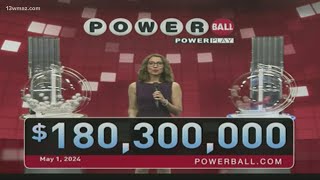 Winning Powerball numbers May 1 2024  1803 million jackpot [upl. by Oniskey425]