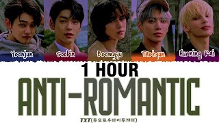 1 HOUR TXT  ANTIROMANTIC Lyrics Color CodedHanRomEng [upl. by Flore]