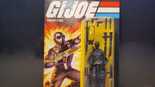 GI Joe Retro Snake Eyes 2020 Action Figure Review [upl. by Gerrald57]