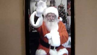 Video Calls With Santa  iPhone App Demo [upl. by Ynaiffit]