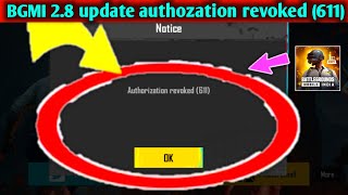 pubgm 28 update Authorization revoked problem fix solve l Facebook login Authorization revoked [upl. by Coussoule]