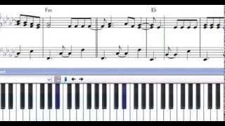 Partitura Piano Mariposa Traicionera  Mana  demo [upl. by Curzon]