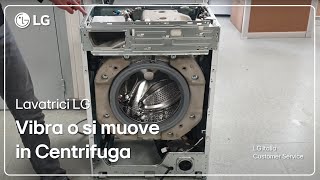 Lavatrici LG  Riparazione  La lavatrice vibra o si muove durante la centrifuga [upl. by Airdnas]