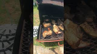 Backyard Jerk Chicken jamaica travel tourism shorts [upl. by Airdnazxela]