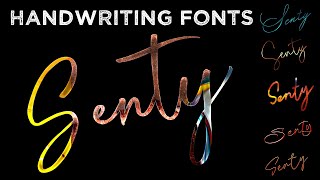 New Handwriting Fonts ll English Styles font ll New Fonts [upl. by Kalindi]