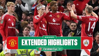 Manchester United vs Barnsley Extended Highlights  Carabao Cup  CBS Sports Golazo [upl. by Seidler610]