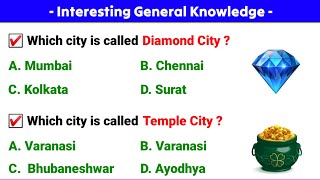 Indian Cities Nicknames  India Gk Questions And Answer  General Knowledge  Gk Questions  Gk Quiz [upl. by Bartley]