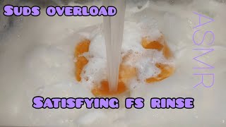 ASMR  Rinsing pine sponge  Adding fabric softener 🤍 Satisfying sponge squeezing [upl. by Osbourn]