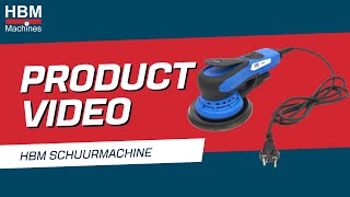 HBM 350 Watt Professionele Excentrische Schuurmachine Met Variabel Toerental  Productvideo [upl. by Lotson]