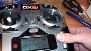 How to Dx6i with elevon mixing to get 125 throw [upl. by Petit]