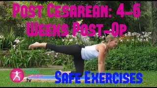 Safe Exercises After A Cesarean 46 Weeks PostOp 2 Full Video [upl. by Meldon]