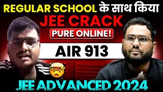 Regular School के साथ किया JEE Crack 😱 PURE ONLINE 💯JEE ADVANCED  Success Story of SHIVAM MAURYA [upl. by Zere]