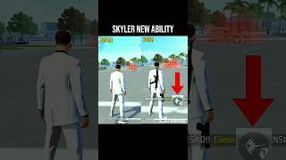 skyler new ability🔥 free fire skyler character ability after ob45 update ffa2bgaming [upl. by Nothgierc]