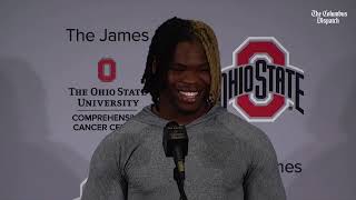 Ohio State footballs Quinshon Judkins full press conference after Buckeyes win over Marshall [upl. by Siuraj]