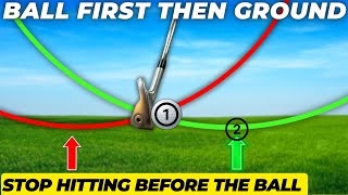 Hit Ball Then Turf GUARANTEED  Stop Hitting Before the Golf Ball  Simple Golf Tips [upl. by Htinek]