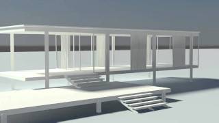 Stills of a 3d house project Farnsworth House [upl. by Nell]