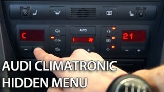 How to enter hidden menu in Climatronic Audi A6 C5 diagnostic mode DTC [upl. by Alanna727]