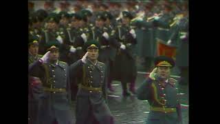 Soviet October Revolution Parade 1974  with Papers Please Theme  Glory To Arstotzka [upl. by Anyal418]