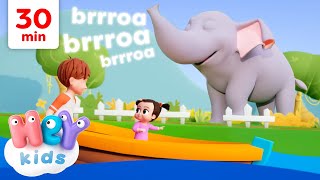 Come parlano gli animali 🐘 Versi degli animali  Canzoni Educative per Bambini  HeyKids Italiano [upl. by Nylevol]