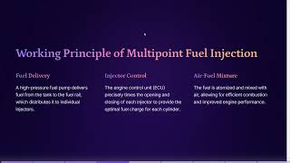 MULTIPOINT FUEL INJECTION SYSTEM [upl. by Baumann]