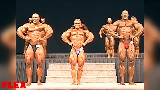 Kevin Levrone vs Lee Priest vs Paul Dillett  Prejudging  1997 Mr Olympia [upl. by Caia649]