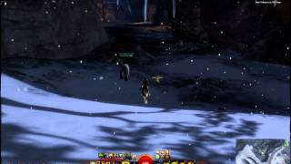 GW2 Howto Reach Wolfs Lair Shrine Point of Interest North Of Graupel Waypoint Dredgehaunt Cliffs [upl. by Enellek]