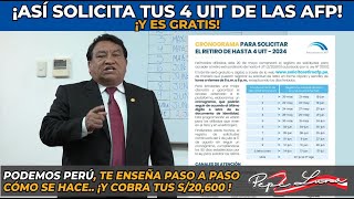 PODEMOS PERÚ TE ENSEÑA PASO A PASO CÓMO SE COBRA LAS 4 UIT [upl. by Linden659]