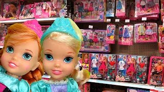 TOY HUNT with Elsa and Anna toddlers  Shopkins Season 6 and more [upl. by Dickinson]