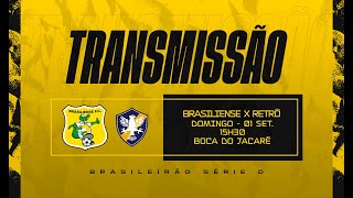 BRASILIENSE X RETRÔ  SÉRIE D 2024  QUARTAS  JOGO DE VOLTA [upl. by Naved]