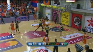 Lebanese Basketball League 20172018  Ismail Ahmad Assist  Homenetmen vs Riyadi [upl. by Karlik]