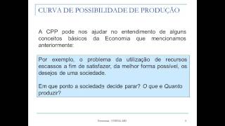 Curva de possibilidade de produção [upl. by Araek621]