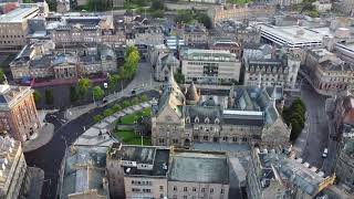 Dundee City Centre  Slow Circuit around McManus Art Gallery and Museum [upl. by Brubaker]