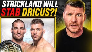 BISPING Sean Strickland THREATENS TO STAB Dricus Du Plessis [upl. by Bautista]