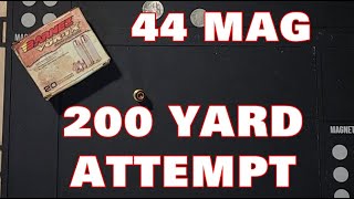 1ST ATTEMPT 200 YARDS 44 MAG BARNES VORTX [upl. by Sams]