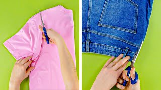 17 idées étonnantes de projets DIY upcycling avec de vieux vêtements ✂👖👚🤩 [upl. by Borden218]