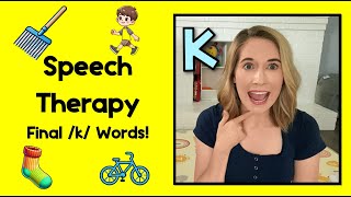 Speech Therapy for Kids  K Words Final Position [upl. by Allistir557]