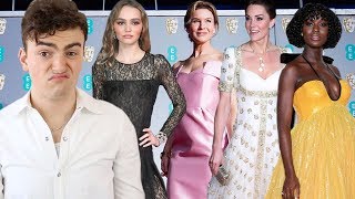 BAFTAs 2020 FASHION ROAST lily rosedepp bares it all for kate middleton [upl. by Ayhtnic]