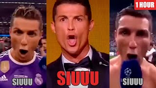 Every Single Cristiano Ronaldo Siuuu Meme Compilation 1 Hour [upl. by Aiuqet73]